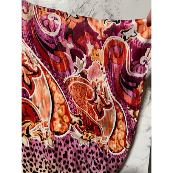 Chicos Boho Chic Abstract Paisley Kimono Top Vibrant Multicolor size small - Picture 5 of 8